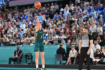 2024-08-09 - Jade Melbourne (AUS), Basketball, Women's Semifinal between United States and Australia during the Olympic Games Paris 2024 on 9 August 2024 at Bercy Arena in Paris, France - OLYMPIC GAMES PARIS 2024 - 09/08 - OLYMPIC GAMES PARIS 2024 - OLYMPIC GAMES