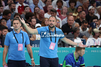 2024-08-09 - Coach Uros ZORMAN (Slovenia), Handball, Men's Semifinal between Slovenia and Denmark during the Olympic Games Paris 2024 on 9 August 2024 at Pierre Mauroy stadium in Villeneuve-d'Ascq near Lille, France - OLYMPIC GAMES PARIS 2024 - 09/08 - OLYMPIC GAMES PARIS 2024 - OLYMPIC GAMES