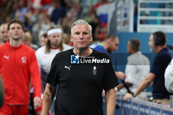 2024-08-09 - Coach Nikolaj Bredahl Jacobsen (Denmark), Handball, Men's Semifinal between Slovenia and Denmark during the Olympic Games Paris 2024 on 9 August 2024 at Pierre Mauroy stadium in Villeneuve-d'Ascq near Lille, France - OLYMPIC GAMES PARIS 2024 - 09/08 - OLYMPIC GAMES PARIS 2024 - OLYMPIC GAMES