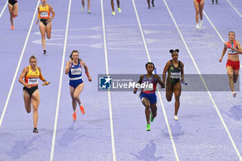 2024-08-09 - Illustration, Athletics, Women's 4 x 100m Relay Final during the Olympic Games Paris 2024 on 9 August 2024 at Stade de France in Saint-Denis near Paris, France - OLYMPIC GAMES PARIS 2024 - 09/08 - OLYMPIC GAMES PARIS 2024 - OLYMPIC GAMES