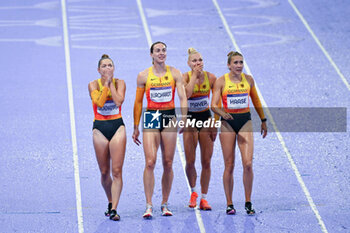 2024-08-09 - BURGHARDT Alexandra, HAASE Rebekka, LUECKENKEMPER Gina and MAYER Lisa ( Team Germany ) Bronze medal, Athletics, Women's 4 x 100m Relay Final during the Olympic Games Paris 2024 on 9 August 2024 at Stade de France in Saint-Denis near Paris, France - OLYMPIC GAMES PARIS 2024 - 09/08 - OLYMPIC GAMES PARIS 2024 - OLYMPIC GAMES