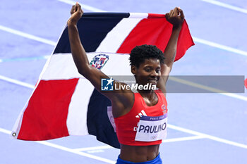 2024-08-09 - PAULINO Marileidy ( DOM ) Gold medal, Athletics, Women's 400m Final during the Olympic Games Paris 2024 on 9 August 2024 at Stade de France in Saint-Denis near Paris, France - OLYMPIC GAMES PARIS 2024 - 09/08 - OLYMPIC GAMES PARIS 2024 - OLYMPIC GAMES