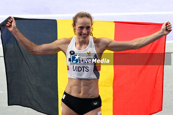 2024-08-09 - VIDTS Noor ( BEL ), Athletics, Women's Heptathlon 800m during the Olympic Games Paris 2024 on 9 August 2024 at Stade de France in Saint-Denis near Paris, France - OLYMPIC GAMES PARIS 2024 - 09/08 - OLYMPIC GAMES PARIS 2024 - OLYMPIC GAMES