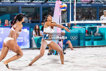 2024-08-09 - Brandie Wilkerson (CAN), Beach Volleyball, Women's Gold Medal Match between Brazil and Canada during the Olympic Games Paris 2024 on 9 August 2024 at Eiffel Tower Stadium in Paris, France - OLYMPIC GAMES PARIS 2024 - 09/08 - OLYMPIC GAMES PARIS 2024 - OLYMPIC GAMES