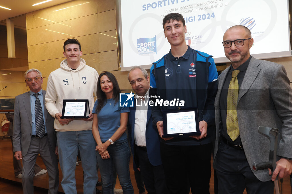 Commemorative plaques delivered to athletes from Emilia Romagna for participation in the Olympics - OLYMPIC GAMES PARIS 2024 - OLYMPIC GAMES