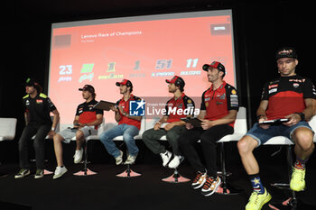 2024-06-12 - press conference for the presentation of the WDW World Ducati Week scheduled at the Misano racetrack between 26 and 29 July 2024 - with CEO Claudio Domenicali, MotoGP riders Pecco Bagnaia and Enea Bastianini, Toni Cairoli of the new Ducati cross team. Bologna, June 12, 2024, Ducati Factory in borgo Panigale - WORLD DUCATI WEEK PRESENTATION - OTHER - MOTORS