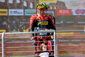 2024-05-26 - Michele Pirro winner in Superbike race 2 in CIV 2024 in Vallelunga circuit - CIV 2024 - CAMPIONATO ITALIANO VELOCITà - ROUND 2 - CIV - ITALIAN SPEED CHAMPIONSHIP - MOTORS