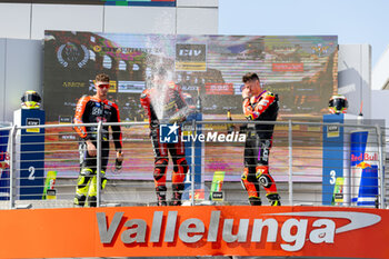 2024-05-26 - Podium in Superbike race 2 in CIV 2024 in Vallelunga circuit - CIV 2024 - CAMPIONATO ITALIANO VELOCITà - ROUND 2 - CIV - ITALIAN SPEED CHAMPIONSHIP - MOTORS