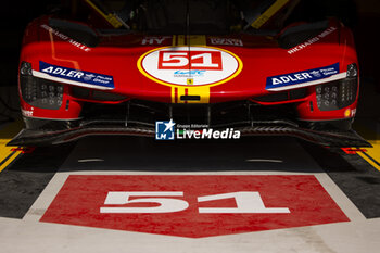 2024-02-23 - Ferrari AF Corse, Ferrari 499P #51, ambiance during the Prologue of the 2024 FIA World Endurance Championship, from February 24 to 26, 2024 on the Losail International Circuit in Lusail, Qatar - FIA WEC - PROLOGUE 2024 - QATAR - ENDURANCE - MOTORS
