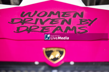 2024-02-22 - 85 BOVY Sarah (bel), PIN Doriane (fra), GATTING Michelle (dnk), Iron Dames, Lamborghini Huracan GT3 Evo2, illustration during the Prologue of the 2024 FIA World Endurance Championship, from February 24 to 26, 2024 on the Losail International Circuit in Lusail, Qatar - FIA WEC - PROLOGUE 2024 - QATAR - ENDURANCE - MOTORS