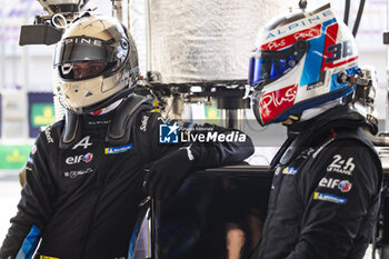 2024-02-24 - SCHUMACHER Mick (ger), Alpine Endurance Team, Alpine A424, LAPIERRE Nicolas (fra), Alpine Endurance Team, Alpine A424, portrait during the Prologue of the 2024 FIA World Endurance Championship, from February 24 to 26, 2024 on the Losail International Circuit in Lusail, Qatar - FIA WEC - PROLOGUE 2024 - QATAR - ENDURANCE - MOTORS