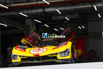 2024-02-24 - AF Corse, Ferrari 499P #83 during the Prologue of the 2024 FIA World Endurance Championship, from February 24 to 26, 2024 on the Losail International Circuit in Lusail, Qatar - FIA WEC - PROLOGUE 2024 - QATAR - ENDURANCE - MOTORS