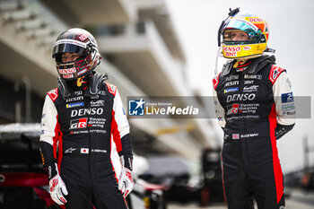 2024-02-25 - KOBAYASHI Kamui (jpn), Toyota Gazoo Racing, Toyota GR010 - Hybrid, CONWAY Mike (gbr), Toyota Gazoo Racing, Toyota GR010 - Hybrid, portrait during the Prologue of the 2024 FIA World Endurance Championship, from February 24 to 26, 2024 on the Losail International Circuit in Lusail, Qatar - FIA WEC - PROLOGUE 2024 - QATAR - ENDURANCE - MOTORS