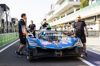 2024-02-25 - 36 VAXIVIERE Matthieu (fra), SCHUMACHER Mick (ger), LAPIERRE Nicolas (fra), Alpine Endurance Team, Alpine A424 #36 at Scrutineering during the Prologue of the 2024 FIA World Endurance Championship, from February 24 to 26, 2024 on the Losail International Circuit in Lusail, Qatar - FIA WEC - PROLOGUE 2024 - QATAR - ENDURANCE - MOTORS