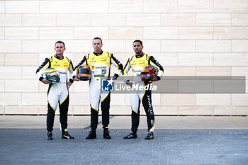 2024-02-25 - 81 EASTWOOD Charlie (irl), ANDRADE Rui (ang), VAN ROMPUY Tom (bel), TF Sport, Corvette Z06 GT3.R #81, portrait during the Prologue of the 2024 FIA World Endurance Championship, from February 24 to 26, 2024 on the Losail International Circuit in Lusail, Qatar - FIA WEC - PROLOGUE 2024 - QATAR - ENDURANCE - MOTORS