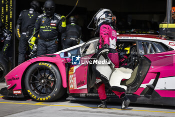 2024-02-26 - 85 BOVY Sarah (bel), PIN Doriane (fra), GATTING Michelle (dnk), Iron Dames, Lamborghini Huracan GT3 Evo2 #85, action during the Prologue of the 2024 FIA World Endurance Championship, from February 24 to 26, 2024 on the Losail International Circuit in Lusail, Qatar - FIA WEC - PROLOGUE 2024 - QATAR - ENDURANCE - MOTORS