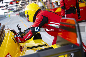 2024-02-26 - 83 KUBICA Robert (pol), SHWARTZMAN Robert (isr), YE Yifei (chn), AF Corse, Ferrari 499P #83, pit stop during the Prologue of the 2024 FIA World Endurance Championship, from February 24 to 26, 2024 on the Losail International Circuit in Lusail, Qatar - FIA WEC - PROLOGUE 2024 - QATAR - ENDURANCE - MOTORS