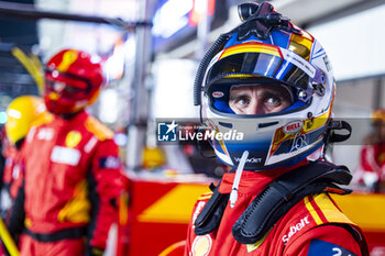 2024-02-26 - PIER GUIDI Alessandro (ita), Ferrari AF Corse, Ferrari 499P, portrait during the Prologue of the 2024 FIA World Endurance Championship, from February 24 to 26, 2024 on the Losail International Circuit in Lusail, Qatar - FIA WEC - PROLOGUE 2024 - QATAR - ENDURANCE - MOTORS