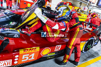 2024-02-26 - PIER GUIDI Alessandro (ita), Ferrari AF Corse, Ferrari 499P, portrait during the Prologue of the 2024 FIA World Endurance Championship, from February 24 to 26, 2024 on the Losail International Circuit in Lusail, Qatar - FIA WEC - PROLOGUE 2024 - QATAR - ENDURANCE - MOTORS