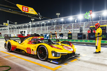 2024-02-26 - 83 KUBICA Robert (pol), SHWARTZMAN Robert (isr), YE Yifei (chn), AF Corse, Ferrari 499P #83, ambiance during the Prologue of the 2024 FIA World Endurance Championship, from February 24 to 26, 2024 on the Losail International Circuit in Lusail, Qatar - FIA WEC - PROLOGUE 2024 - QATAR - ENDURANCE - MOTORS