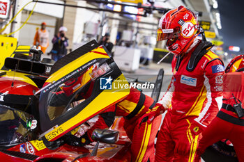 2024-02-26 - GIOVINAZZI Antonio (ita), Ferrari AF Corse, Ferrari 499P, portrait during the Prologue of the 2024 FIA World Endurance Championship, from February 24 to 26, 2024 on the Losail International Circuit in Lusail, Qatar - FIA WEC - PROLOGUE 2024 - QATAR - ENDURANCE - MOTORS
