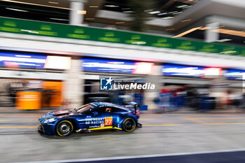 2024-02-26 - 27 JAMES Ian (usa), MANCINELLI Daniel (ita), RIBERAS Alex (spa), Heart of Racing Team, Aston Martin Vantage GT3 #27, action during the Prologue of the 2024 FIA World Endurance Championship, from February 24 to 26, 2024 on the Losail International Circuit in Lusail, Qatar - FIA WEC - PROLOGUE 2024 - QATAR - ENDURANCE - MOTORS