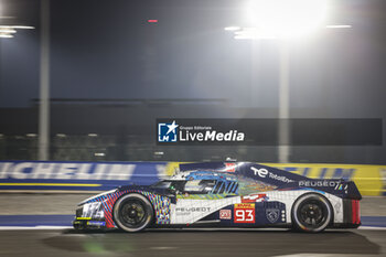 2024-02-26 - 93 JENSEN Mikkel (dnk), MULLER Nico (swi), VERGNE Jean-Eric (fra), Peugeot TotalEnergies, Peugeot 9x8 #93, action during the Prologue of the 2024 FIA World Endurance Championship, from February 24 to 26, 2024 on the Losail International Circuit in Lusail, Qatar - FIA WEC - PROLOGUE 2024 - QATAR - ENDURANCE - MOTORS