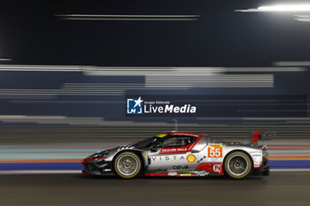 2024-02-26 - 55 HERIAU François (fra), MANN Simon (usa), ROVERA Alessio (ita), Vista AF Corse, Ferrari 296 GT3 #55, action during the Prologue of the 2024 FIA World Endurance Championship, from February 24 to 26, 2024 on the Losail International Circuit in Lusail, Qatar - FIA WEC - PROLOGUE 2024 - QATAR - ENDURANCE - MOTORS