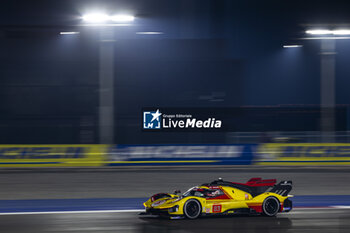 2024-02-26 - 83 KUBICA Robert (pol), SHWARTZMAN Robert (isr), YE Yifei (chn), AF Corse, Ferrari 499P #83, action during the Prologue of the 2024 FIA World Endurance Championship, from February 24 to 26, 2024 on the Losail International Circuit in Lusail, Qatar - FIA WEC - PROLOGUE 2024 - QATAR - ENDURANCE - MOTORS
