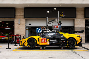 2024-02-26 - 81 EASTWOOD Charlie (irl), ANDRADE Rui (ang), VAN ROMPUY Tom (bel), TF Sport, Corvette Z06 GT3.R #81, pitlane, during the Prologue of the 2024 FIA World Endurance Championship, from February 24 to 26, 2024 on the Losail International Circuit in Lusail, Qatar - FIA WEC - PROLOGUE 2024 - QATAR - ENDURANCE - MOTORS
