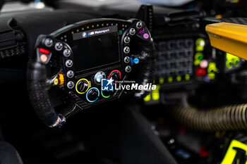 2024-02-26 - BMW Hybrid V8 steering wheel, volant, detail during the Prologue of the 2024 FIA World Endurance Championship, from February 24 to 26, 2024 on the Losail International Circuit in Lusail, Qatar - FIA WEC - PROLOGUE 2024 - QATAR - ENDURANCE - MOTORS