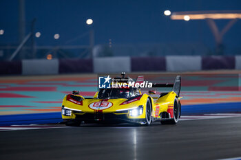 2024-02-26 - 83 KUBICA Robert (pol), SHWARTZMAN Robert (isr), YE Yifei (chn), AF Corse, Ferrari 499P #83, action during the Prologue of the 2024 FIA World Endurance Championship, from February 24 to 26, 2024 on the Losail International Circuit in Lusail, Qatar - FIA WEC - PROLOGUE 2024 - QATAR - ENDURANCE - MOTORS