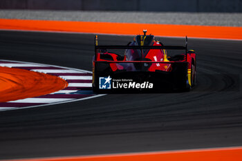 2024-02-27 - Ferrari 499P action during the Prologue of the 2024 FIA World Endurance Championship, from February 24 to 26, 2024 on the Losail International Circuit in Lusail, Qatar - FIA WEC - PROLOGUE 2024 - QATAR - ENDURANCE - MOTORS