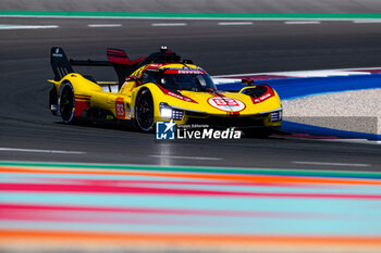 2024-02-27 - 83 KUBICA Robert (pol), SHWARTZMAN Robert (isr), YE Yifei (chn), AF Corse, Ferrari 499P #83, action during the Prologue of the 2024 FIA World Endurance Championship, from February 24 to 26, 2024 on the Losail International Circuit in Lusail, Qatar - FIA WEC - PROLOGUE 2024 - QATAR - ENDURANCE - MOTORS