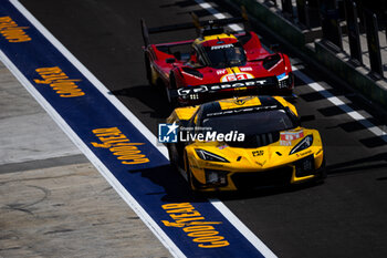 2024-02-29 - 81 EASTWOOD Charlie (irl), ANDRADE Rui (ang), VAN ROMPUY Tom (bel), TF Sport, Corvette Z06 GT3.R #81, LM GT3, action, 51 PIER GUIDI Alessandro (ita), CALADO James (gbr), GIOVINAZZI Antonio (ita), Ferrari AF Corse, Ferrari 499P #51, Hypercar, action during the Qatar Airways Qatar 1812 KM, 1st round of the 2024 FIA World Endurance Championship, from February 29 to March 02, 2024 on the Losail International Circuit in Lusail, Qatar - FIA WEC - QATAR AIRWAYS QATAR 1812 KM - ENDURANCE - MOTORS
