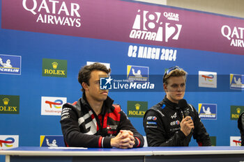 2024-02-29 - Pre-Event Press Conference, SCHUMACHER Mick (ger), Alpine Endurance Team, Alpine A424, portrait during the Qatar Airways Qatar 1812 KM, 1st round of the 2024 FIA World Endurance Championship, from February 29 to March 02, 2024 on the Losail International Circuit in Lusail, Qatar - FIA WEC - QATAR AIRWAYS QATAR 1812 KM - ENDURANCE - MOTORS