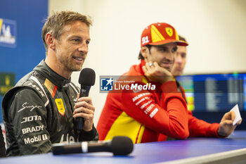 2024-02-29 - Pre-Event Press Conference, BUTTON Jenson (gbr), Hertz Team Jota, Porsche 963, portrait during the Qatar Airways Qatar 1812 KM, 1st round of the 2024 FIA World Endurance Championship, from February 29 to March 02, 2024 on the Losail International Circuit in Lusail, Qatar - FIA WEC - QATAR AIRWAYS QATAR 1812 KM - ENDURANCE - MOTORS
