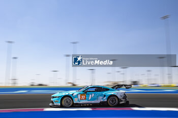 2024-02-29 - 77 BARKER Ben (gbr), HARDWICK Ryan (usa), ROBICHON Zacharie (can), Proton Competition, Ford Mustang GT3 #77, LM GT3, action during the Qatar Airways Qatar 1812 KM, 1st round of the 2024 FIA World Endurance Championship, from February 29 to March 02, 2024 on the Losail International Circuit in Lusail, Qatar - FIA WEC - QATAR AIRWAYS QATAR 1812 KM - ENDURANCE - MOTORS