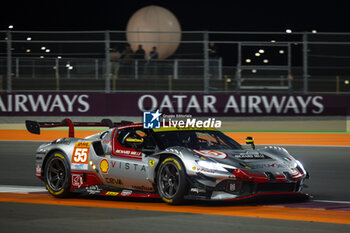 2024-02-29 - 55 HERIAU François (fra), MANN Simon (usa), ROVERA Alessio (ita), Vista AF Corse, Ferrari 296 GT3 #55, LM GT3, action during the Qatar Airways Qatar 1812 KM, 1st round of the 2024 FIA World Endurance Championship, from February 29 to March 02, 2024 on the Losail International Circuit in Lusail, Qatar - FIA WEC - QATAR AIRWAYS QATAR 1812 KM - ENDURANCE - MOTORS