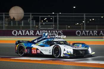 2024-02-29 - 93 JENSEN Mikkel (dnk), MULLER Nico (swi), VERGNE Jean-Eric (fra), Peugeot TotalEnergies, Peugeot 9x8 #93, Hypercar, action during the Qatar Airways Qatar 1812 KM, 1st round of the 2024 FIA World Endurance Championship, from February 29 to March 02, 2024 on the Losail International Circuit in Lusail, Qatar - FIA WEC - QATAR AIRWAYS QATAR 1812 KM - ENDURANCE - MOTORS