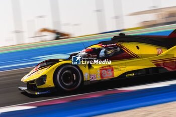 2024-02-29 - 83 KUBICA Robert (pol), SHWARTZMAN Robert (isr), YE Yifei (chn), AF Corse, Ferrari 499P #83, Hypercar, action during the Qatar Airways Qatar 1812 KM, 1st round of the 2024 FIA World Endurance Championship, from February 29 to March 02, 2024 on the Losail International Circuit in Lusail, Qatar - FIA WEC - QATAR AIRWAYS QATAR 1812 KM - ENDURANCE - MOTORS
