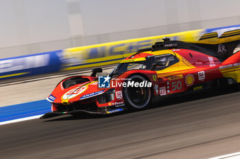 2024-02-29 - 50 FUOCO Antonio (ita), MOLINA Miguel (spa), NIELSEN Nicklas (dnk), Ferrari AF Corse, Ferrari 499P #50, Hypercar, action during the Qatar Airways Qatar 1812 KM, 1st round of the 2024 FIA World Endurance Championship, from February 29 to March 02, 2024 on the Losail International Circuit in Lusail, Qatar - FIA WEC - QATAR AIRWAYS QATAR 1812 KM - ENDURANCE - MOTORS
