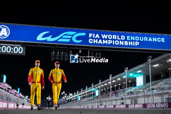 2024-02-29 - SHWARTZMAN Robert (isr), AF Corse, Ferrari 499P, portrait KUBICA Robert (pol), AF Corse, Ferrari 499P, portrait during the Qatar Airways Qatar 1812 KM, 1st round of the 2024 FIA World Endurance Championship, from February 29 to March 02, 2024 on the Losail International Circuit in Lusail, Qatar - FIA WEC - QATAR AIRWAYS QATAR 1812 KM - ENDURANCE - MOTORS