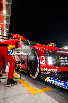 2024-02-29 - michelin, tyre, pneu, Ferrari 499P #50, Hypercar, during the Qatar Airways Qatar 1812 KM, 1st round of the 2024 FIA World Endurance Championship, from February 29 to March 02, 2024 on the Losail International Circuit in Lusail, Qatar - FIA WEC - QATAR AIRWAYS QATAR 1812 KM - ENDURANCE - MOTORS