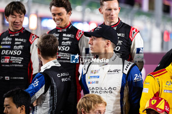 2024-02-29 - LYNN Alex (gbr), Cadillac Racing, Cadillac V-Series.R, portrait, family picture during the Qatar Airways Qatar 1812 KM, 1st round of the 2024 FIA World Endurance Championship, from February 29 to March 02, 2024 on the Losail International Circuit in Lusail, Qatar - FIA WEC - QATAR AIRWAYS QATAR 1812 KM - ENDURANCE - MOTORS