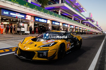 2024-02-29 - 81 EASTWOOD Charlie (irl), ANDRADE Rui (ang), VAN ROMPUY Tom (bel), TF Sport, Corvette Z06 GT3.R #81, LM GT3, action in pitlane, during the Qatar Airways Qatar 1812 KM, 1st round of the 2024 FIA World Endurance Championship, from February 29 to March 02, 2024 on the Losail International Circuit in Lusail, Qatar - FIA WEC - QATAR AIRWAYS QATAR 1812 KM - ENDURANCE - MOTORS