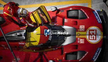 2024-03-01 - 51 PIER GUIDI Alessandro (ita), CALADO James (gbr), GIOVINAZZI Antonio (ita), Ferrari AF Corse, Ferrari 499P #51, ambiance during the Qatar Airways Qatar 1812 KM, 1st round of the 2024 FIA World Endurance Championship, from February 29 to March 02, 2024 on the Losail International Circuit in Lusail, Qatar - FIA WEC - QATAR AIRWAYS QATAR 1812 KM - ENDURANCE - MOTORS