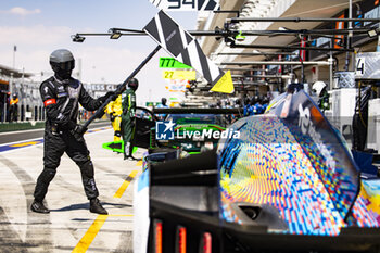 2024-03-01 - 94 DUVAL Loïc (fra), DI RESTA Paul (gbr), VANDOORNE Stoffel, Peugeot TotalEnergies, Peugeot 9x8 #94, Hypercar, pit stop during the Qatar Airways Qatar 1812 KM, 1st round of the 2024 FIA World Endurance Championship, from February 29 to March 02, 2024 on the Losail International Circuit in Lusail, Qatar - FIA WEC - QATAR AIRWAYS QATAR 1812 KM - ENDURANCE - MOTORS