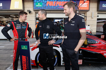 2024-03-01 - 05 CAMPBELL Matt (aus), CHRISTENSEN Michael (dnk), MAKOWIECKI Frédéric (fra), Porsche Penske Motorsport, Porsche 963 #05, Hypercar, stand, pit lane, pole position, during the Qatar Airways Qatar 1812 KM, 1st round of the 2024 FIA World Endurance Championship, from February 29 to March 02, 2024 on the Losail International Circuit in Lusail, Qatar - FIA WEC - QATAR AIRWAYS QATAR 1812 KM - ENDURANCE - MOTORS