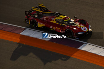 2024-03-01 - 50 FUOCO Antonio (ita), MOLINA Miguel (spa), NIELSEN Nicklas (dnk), Ferrari AF Corse, Ferrari 499P #50, Hypercar, action during the Qatar Airways Qatar 1812 KM, 1st round of the 2024 FIA World Endurance Championship, from February 29 to March 02, 2024 on the Losail International Circuit in Lusail, Qatar - FIA WEC - QATAR AIRWAYS QATAR 1812 KM - ENDURANCE - MOTORS